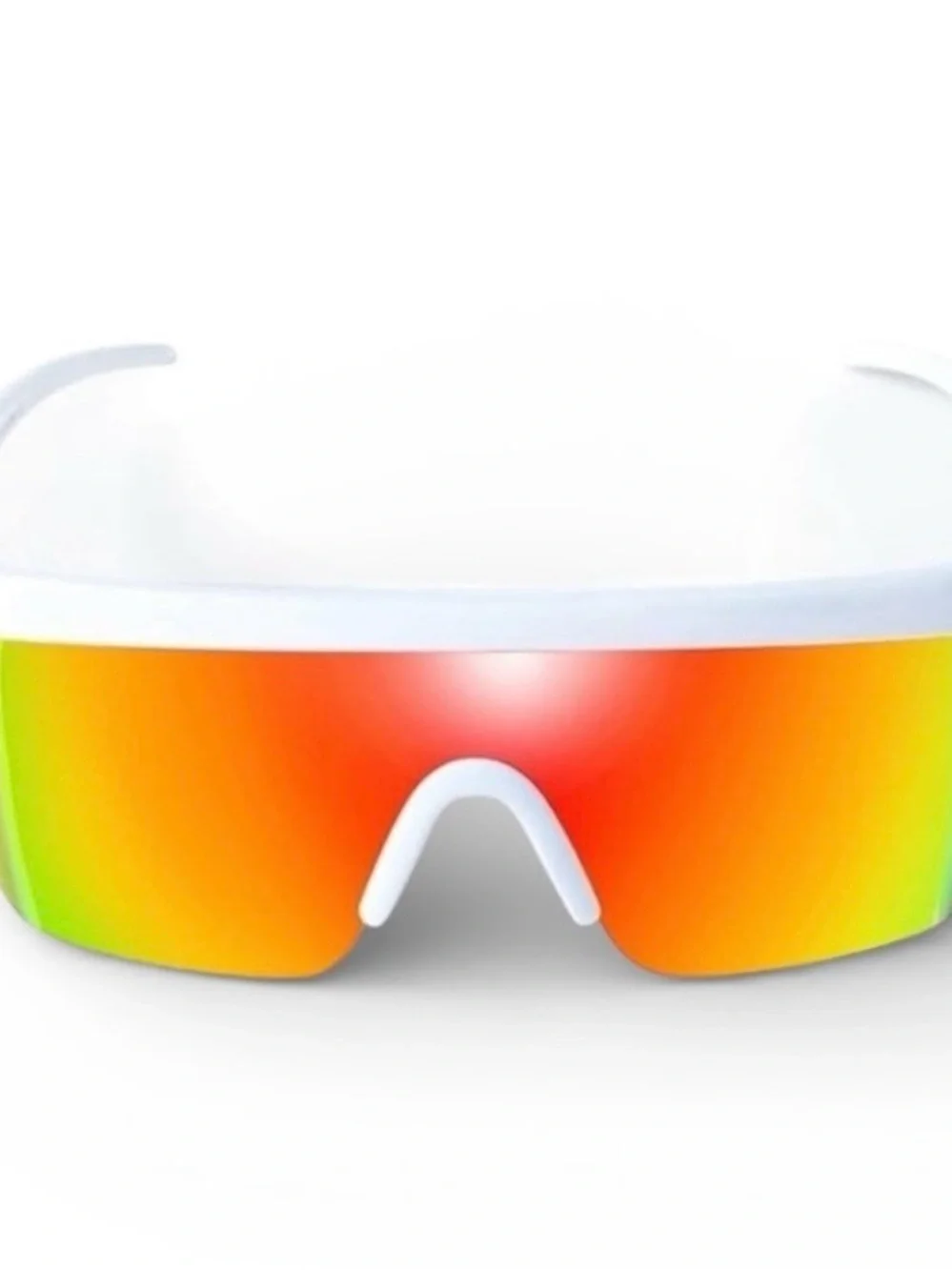 Tipsy Elves Miami Ice White Frame Sunglasses NIP Hard Case Cleaning Cloth